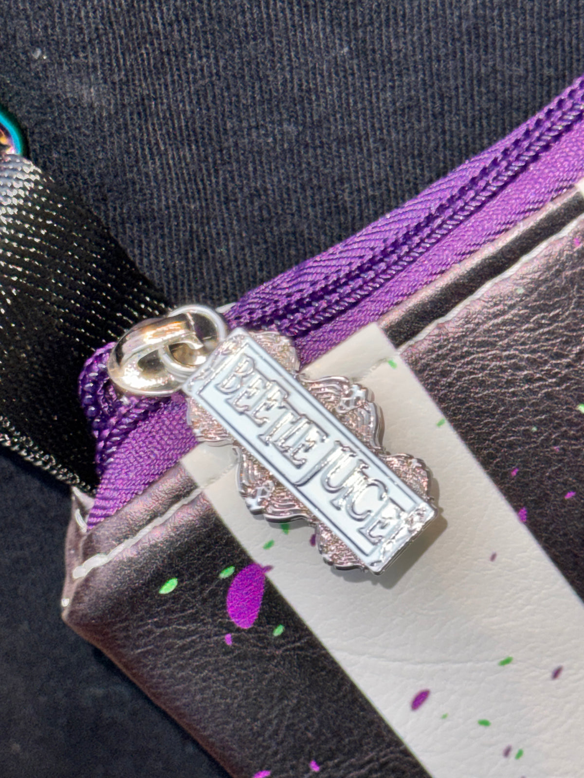 Beetlejuice Striped Crossbody Bag