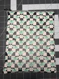 Luna Moth Checkerboard Book Sleeve | Faux Leather Zippered Cotton Pouch | Handmade Reader Gift
