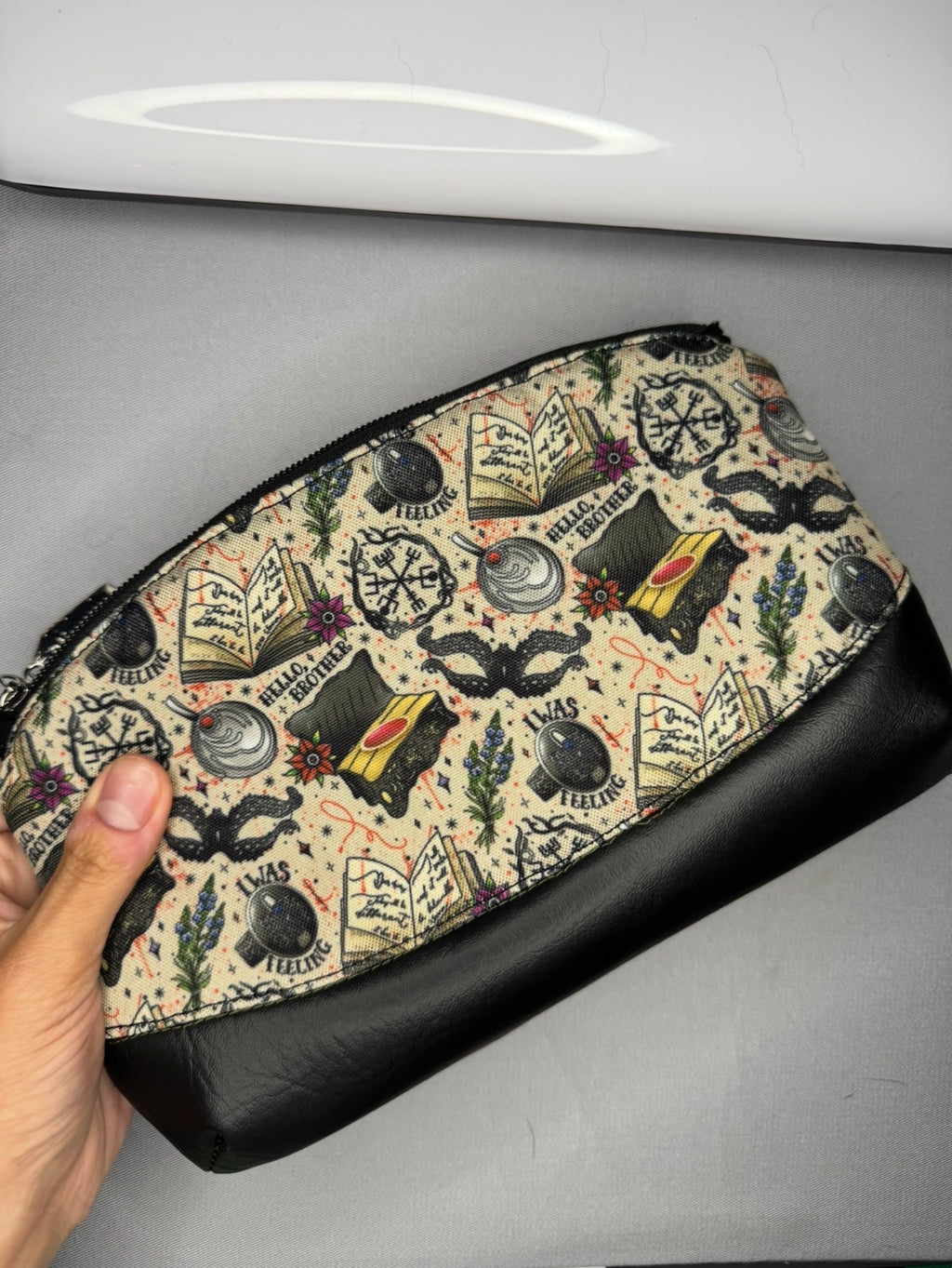 Vampire Diaries Makeup Bag Salvatore Brothers “Hello Brother” Cosmetic Pouch