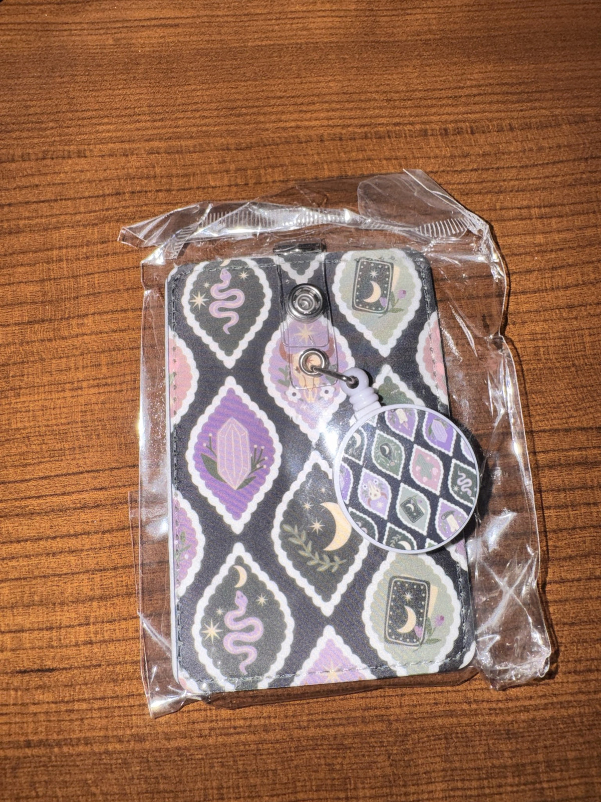 Celestial Witch badge reel and ID holder set