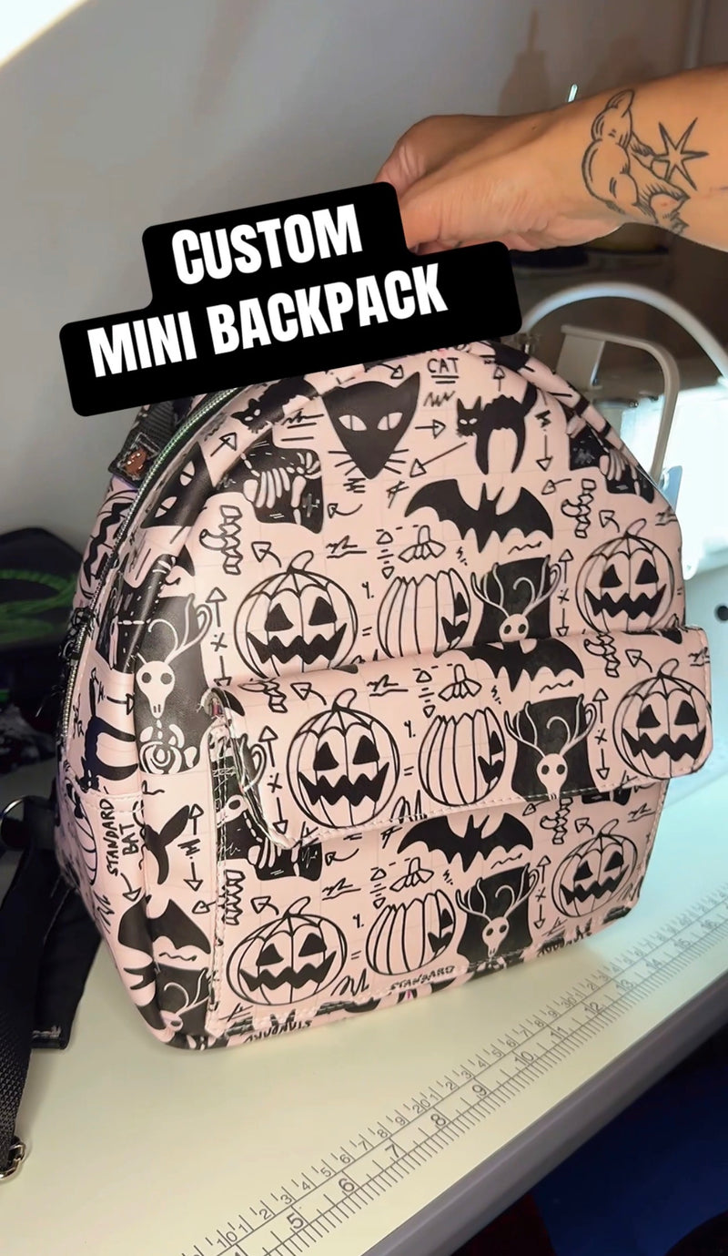 NBC and Mothman Custom Mini Backpack