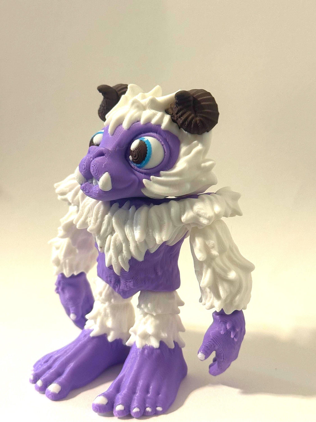 3D Printed Purple Yeti Figurine