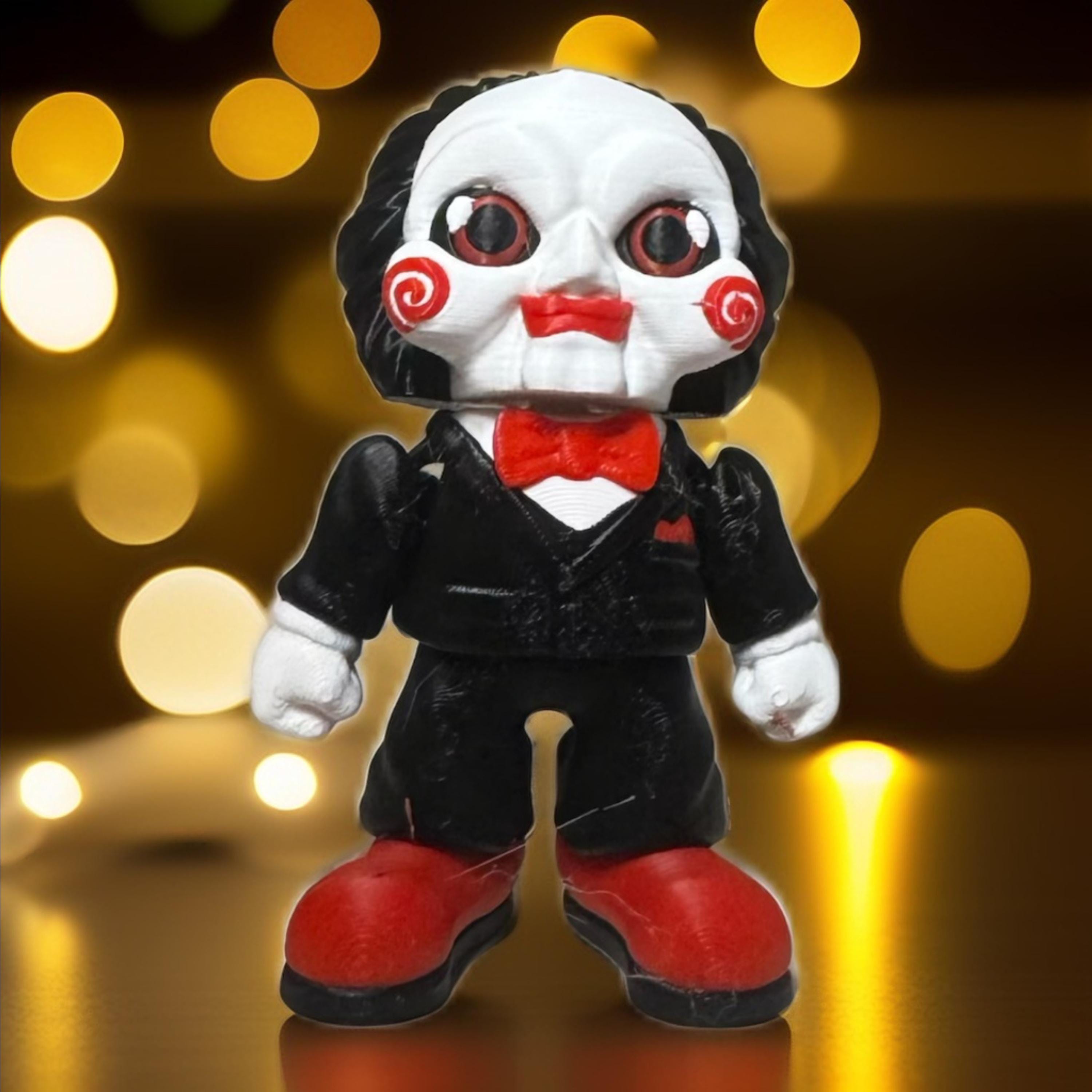 Billy the Puppet Flexi Figurine: 3D Printed Saw Horror Decor