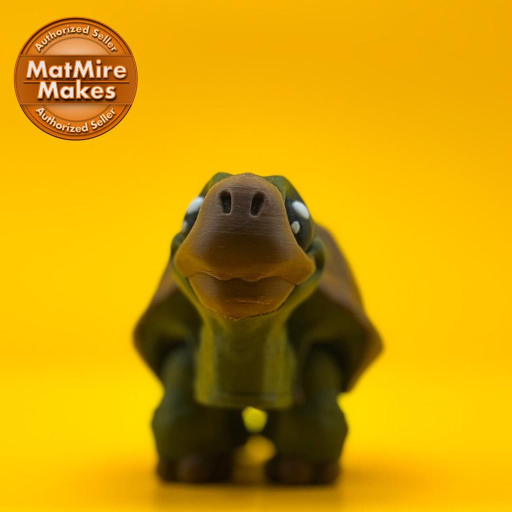 3D Printed Flexi Tortoise Figurine: Articulated PLA Desk Pet