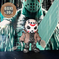 3D Printed Jason Figurine: Creepy Horror Decor, Slasher Desk Toy