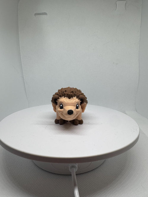 3D Printed Articulated Porcupine Figurine – Woodland Animal Desk Decor