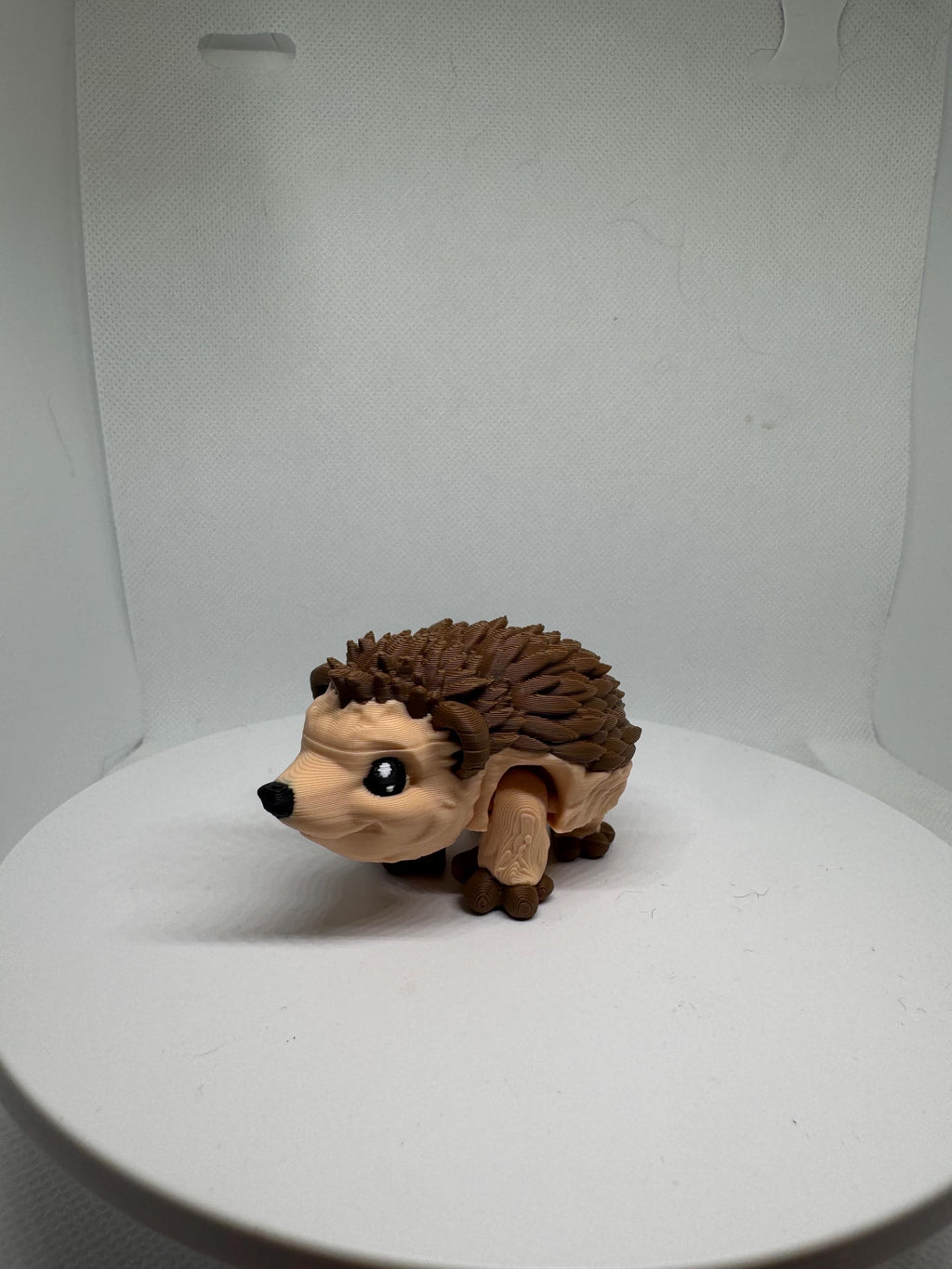 3D Printed Articulated Porcupine Figurine – Woodland Animal Desk Decor