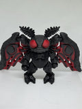 Articulated Mothman Figurine | Poseable Cryptid Desk Toy, West Virginia Legend