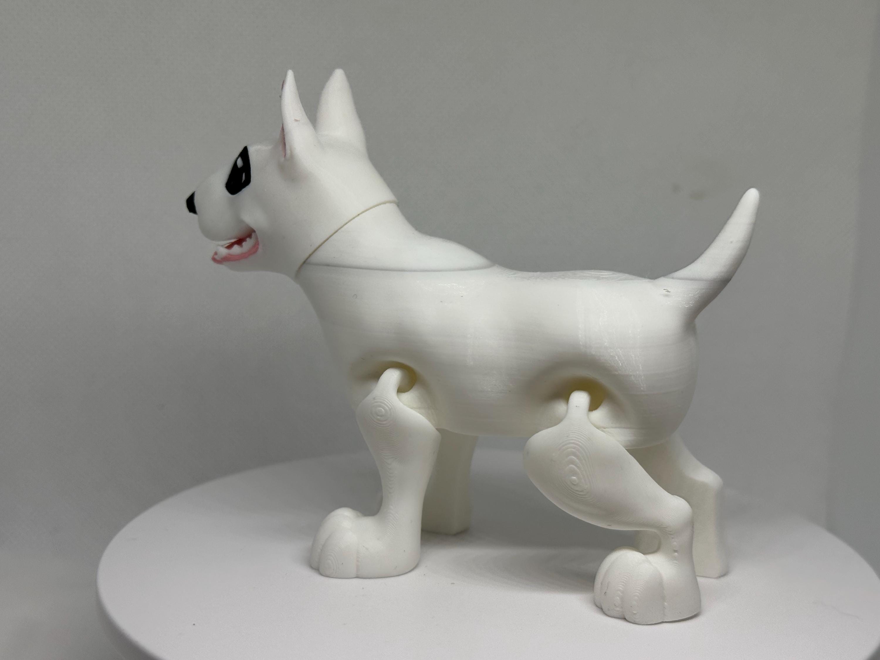 Bull Terrier Flexi Figurine | Dog Desk Toy | Articulated Pet Fidget | Dog Lover Gift