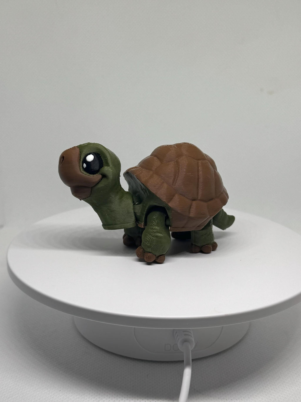 3D Printed Flexi Tortoise Figurine: Articulated PLA Desk Pet