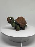 3D Printed Flexi Tortoise Figurine: Articulated PLA Desk Pet