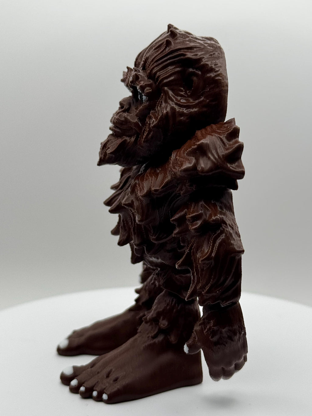 3D Printed Bigfoot Flexi Toy | Halloween Decoration, Cryptid Fidget Toy, Sasquatch Figurine, Novelty Desk Buddy Halloween Gift for Cryptid E