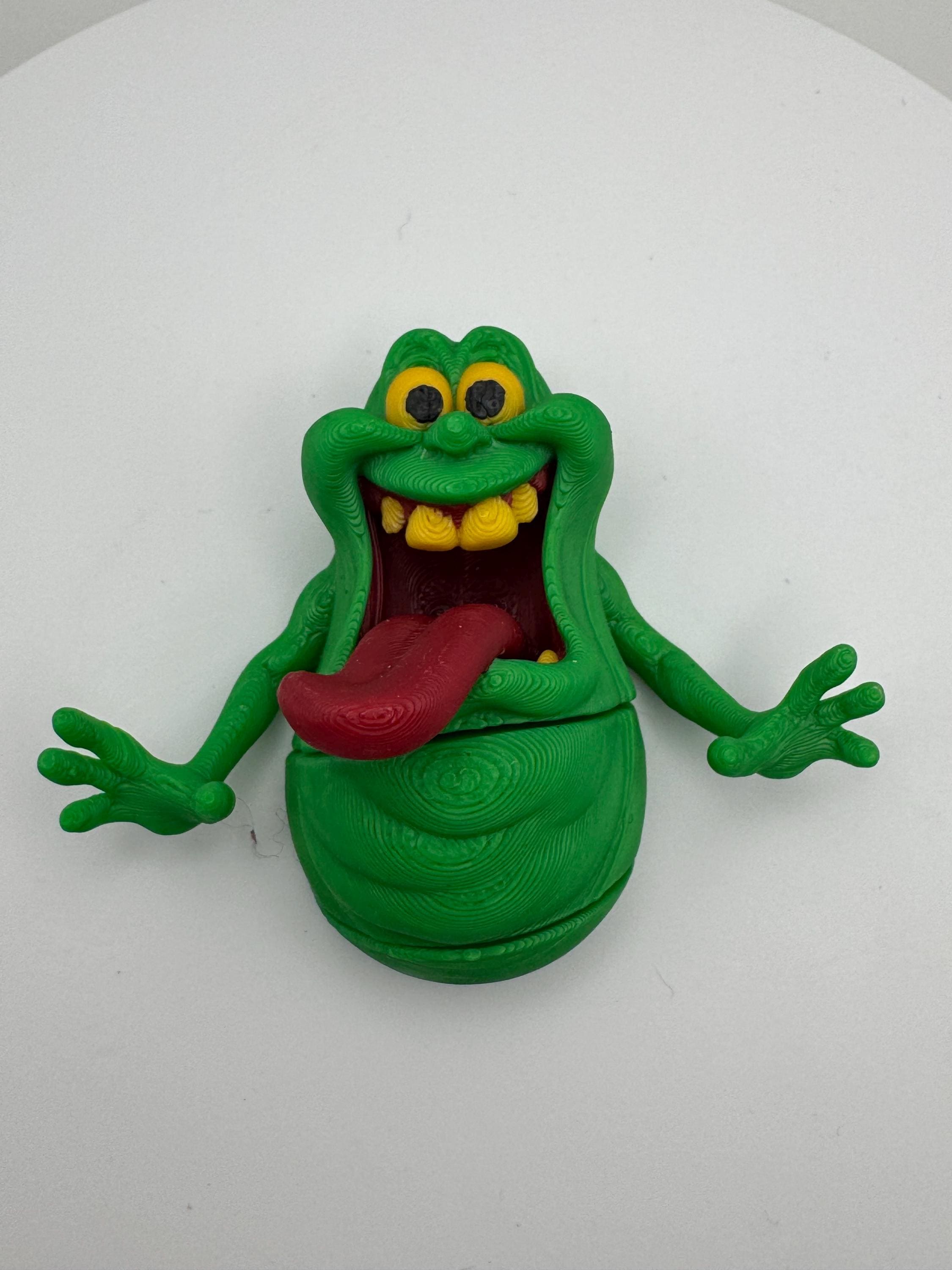 Articulated Green Ghost Figure | 3D Printed Flexi Toy, Desk Fidget Item