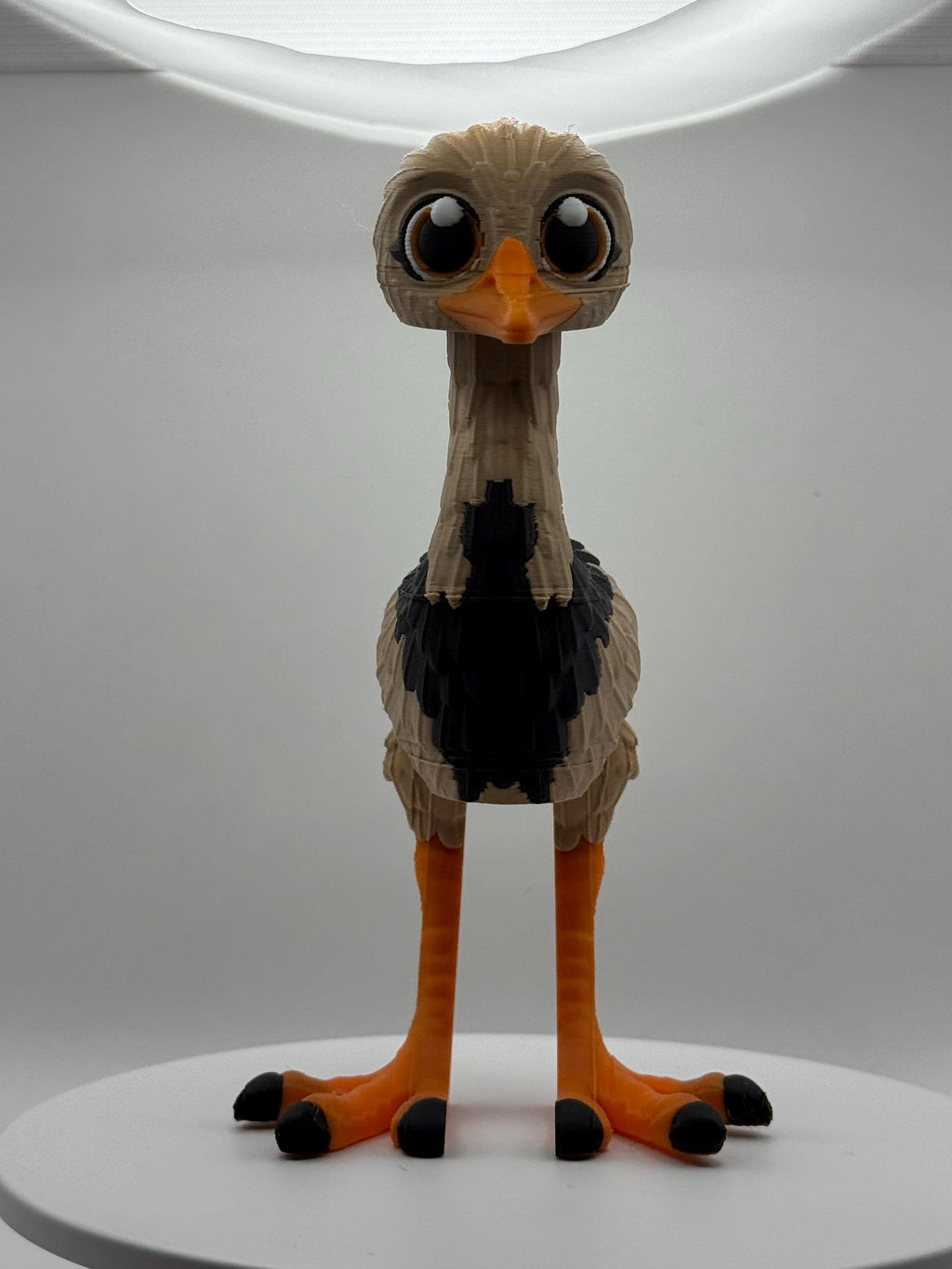 Rhea Bird Flexi Figurine | Poseable Desk Toy, Fidget Animal, PLA Plastic