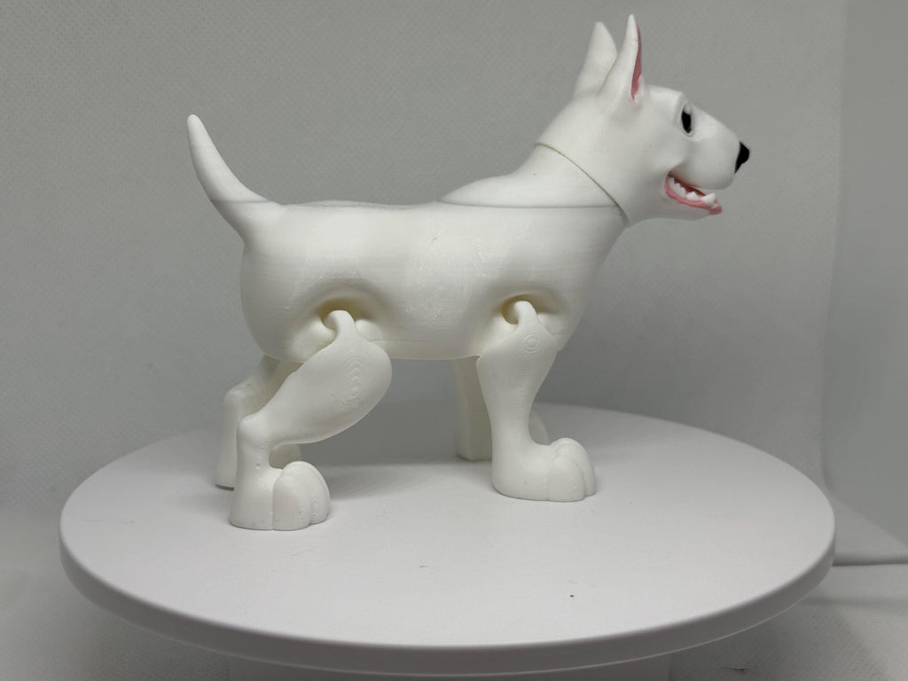 Bull Terrier Flexi Figurine | Dog Desk Toy | Articulated Pet Fidget | Dog Lover Gift
