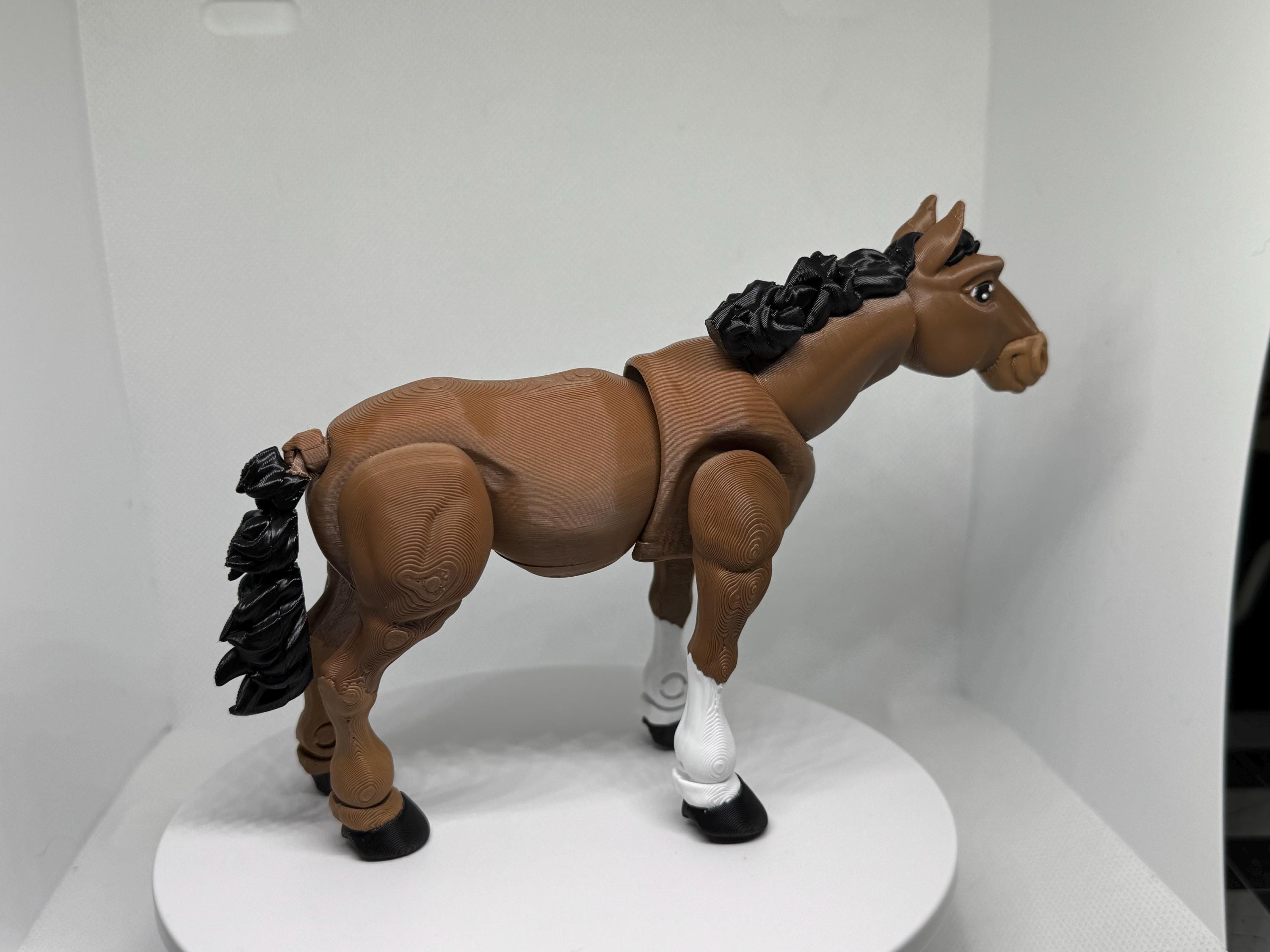 Horse Flexi Figurine | Farm Animal Desk Toy | Poseable Equestrian Fidget | Horse Lover Gift