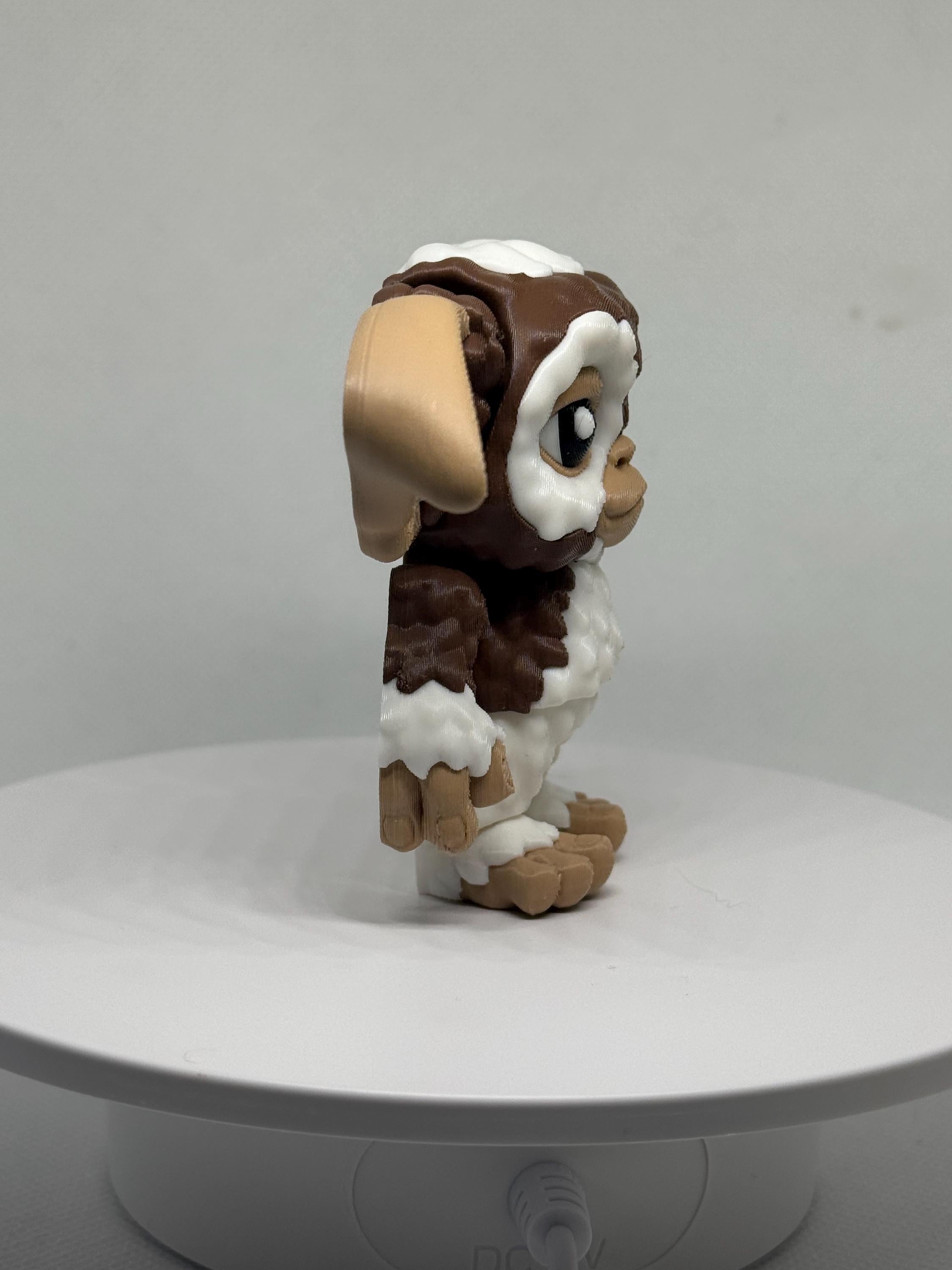 3D Printed Gizmo Flexi Gremlins Figurine Retro 80s Movie Collectible Articulated Spooky Cute Desk Pet Horror Fan Gift | Nostalgic Horror Toy