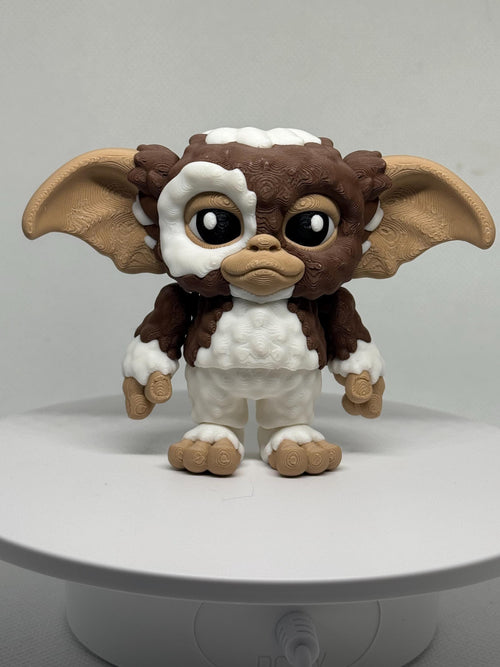 3D Printed Gizmo Flexi Gremlins Figurine Retro 80s Movie Collectible Articulated Spooky Cute Desk Pet Horror Fan Gift | Nostalgic Horror Toy