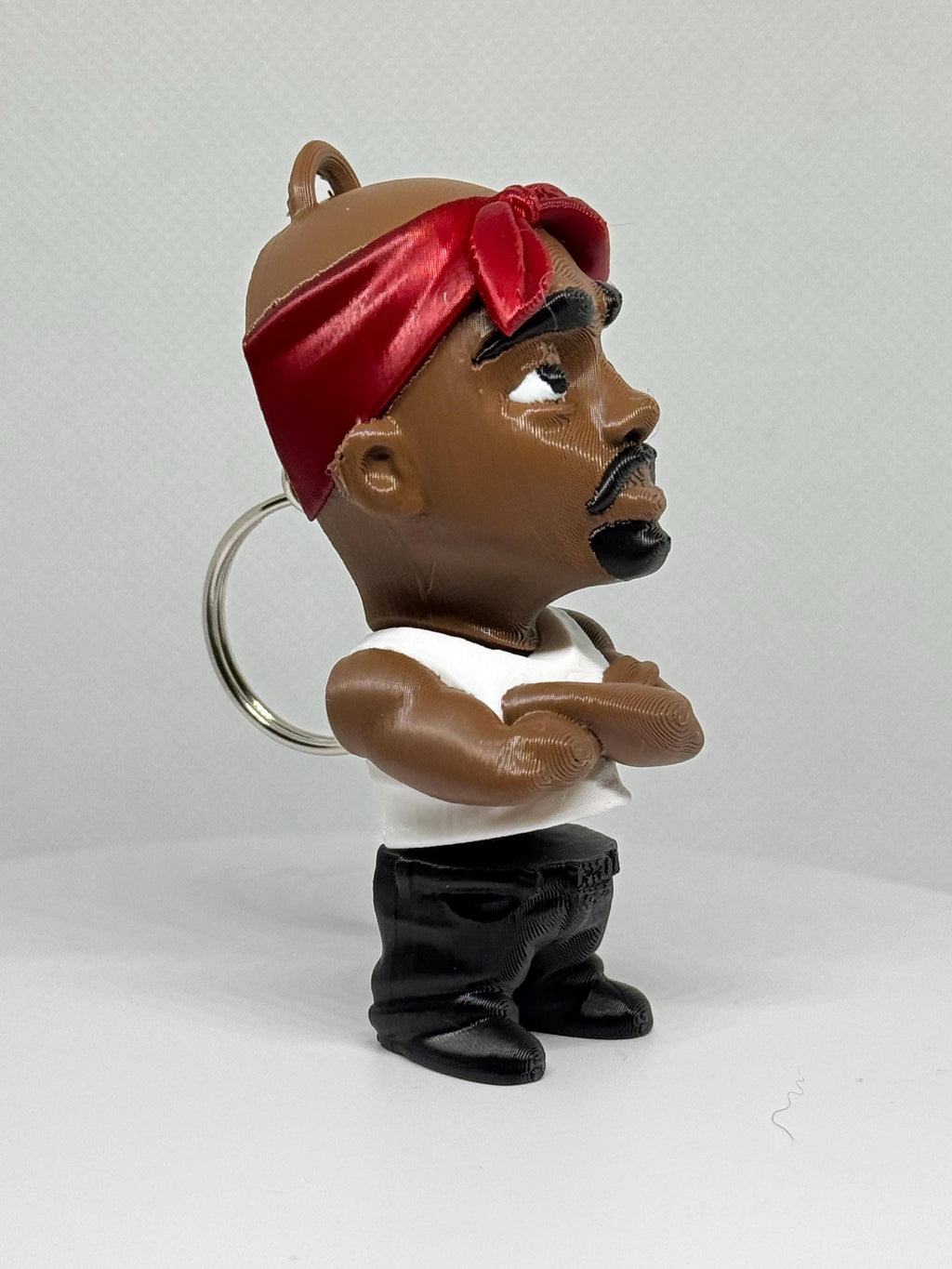 Tupac-Inspired Flexi Figurine | Hip Hop Desk Toy | Poseable Rap Icon Fidget | Music Fan Gift