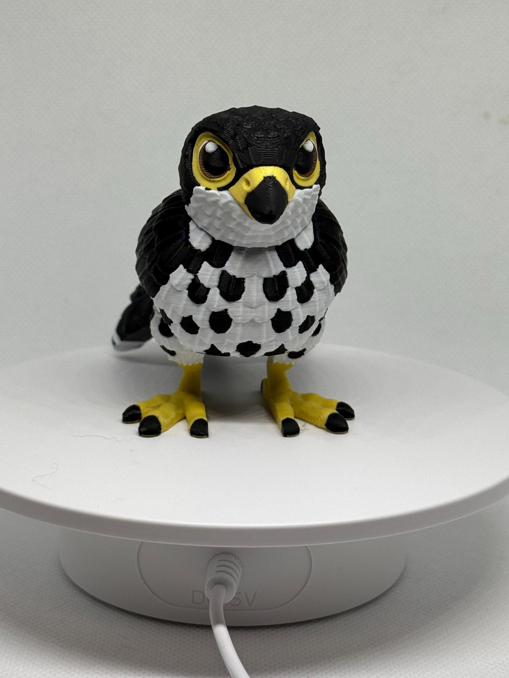 Falcon Flexi Figurine | Bird Desk Toy | Poseable Raptor Fidget | Bird Lover Gift