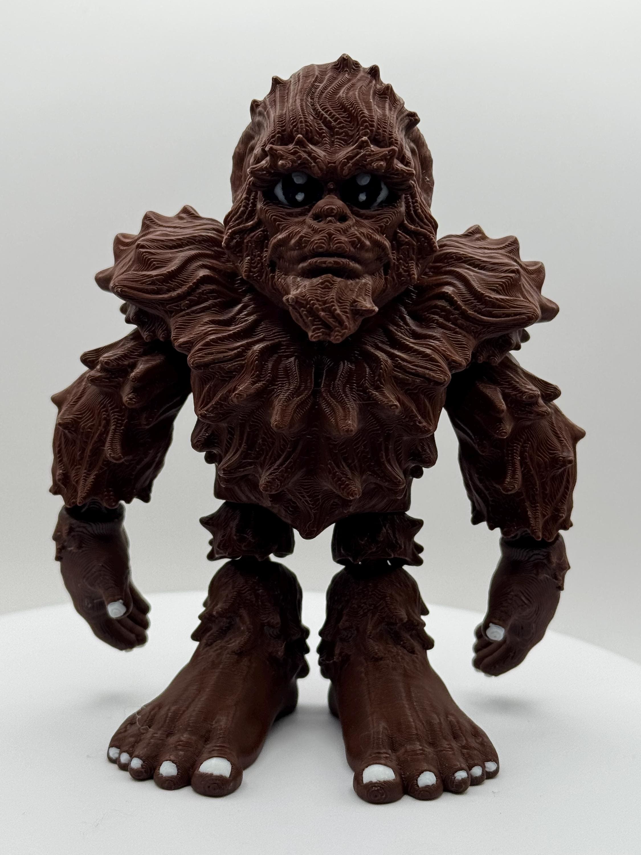3D Printed Bigfoot Flexi Toy | Halloween Decoration, Cryptid Fidget Toy, Sasquatch Figurine, Novelty Desk Buddy Halloween Gift for Cryptid E