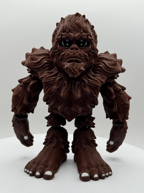 3D Printed Bigfoot Flexi Toy | Halloween Decoration, Cryptid Fidget Toy, Sasquatch Figurine, Novelty Desk Buddy Halloween Gift for Cryptid E