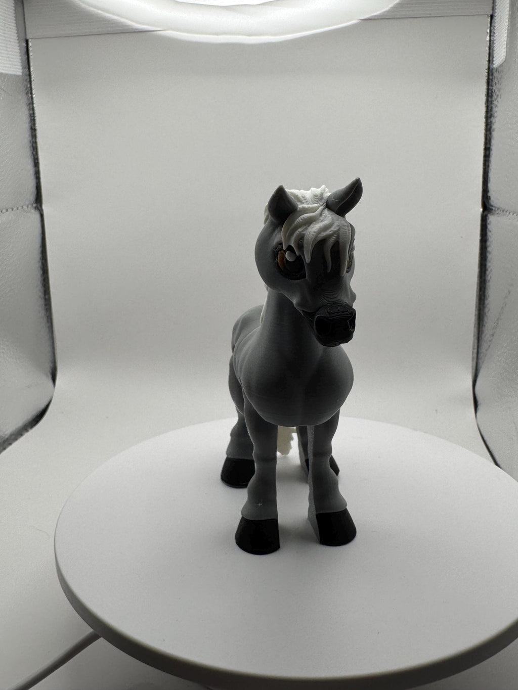 Poseable Arabian Horse Figurine | Articulated Desk Toy, PLA Plastic Collectible