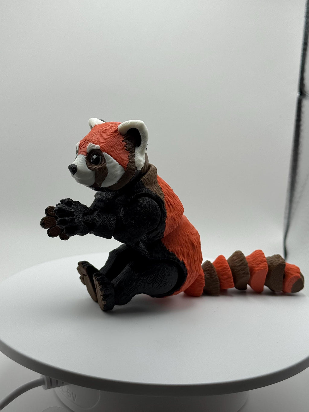 Red Panda Flexi Figurine | Articulated Desk Toy, PLA Plastic Animal Companion