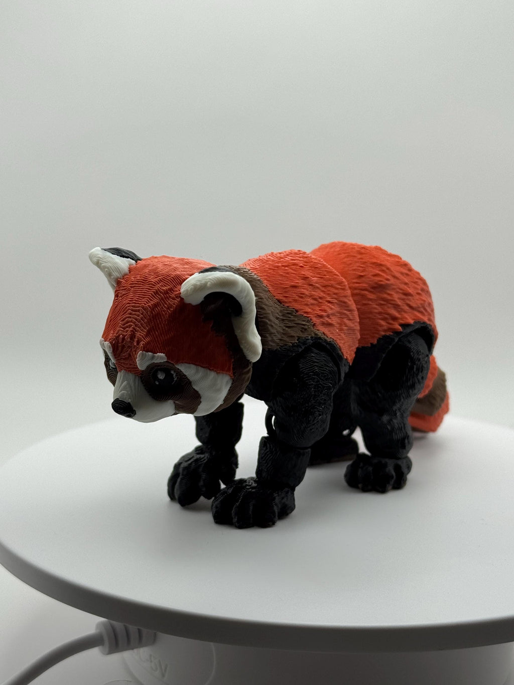 Red Panda Flexi Figurine | Articulated Desk Toy, PLA Plastic Animal Companion