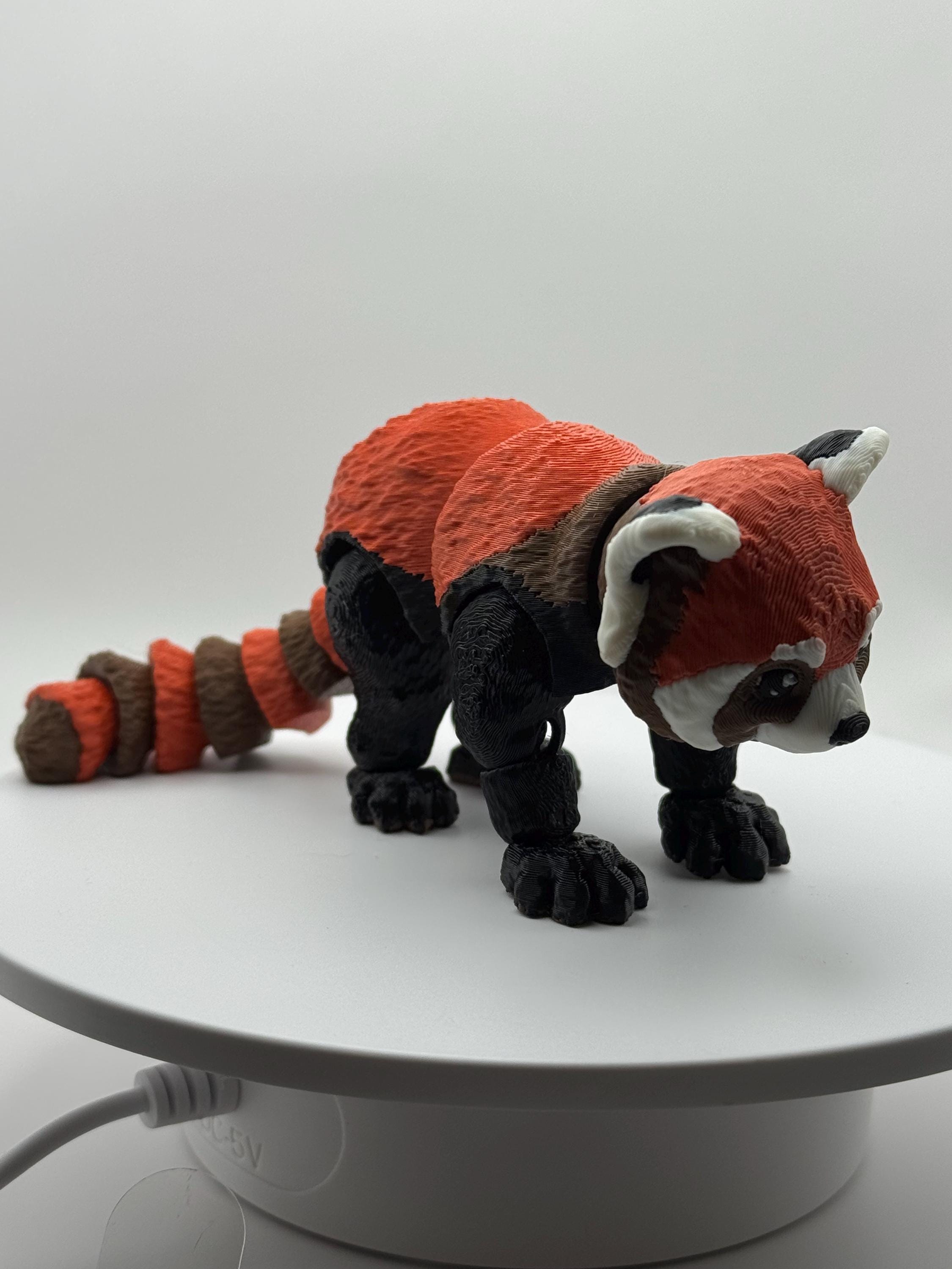 Red Panda Flexi Figurine | Articulated Desk Toy, PLA Plastic Animal Companion
