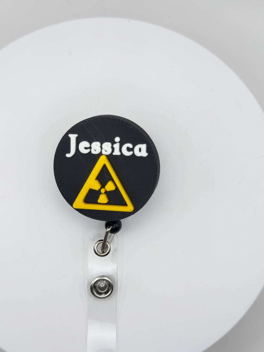 Custom 3D Printed Badge Reel with Name | Personalized ID Holder for Nurses, Teachers, Healthcare Workers | Retractable Clip Accessory