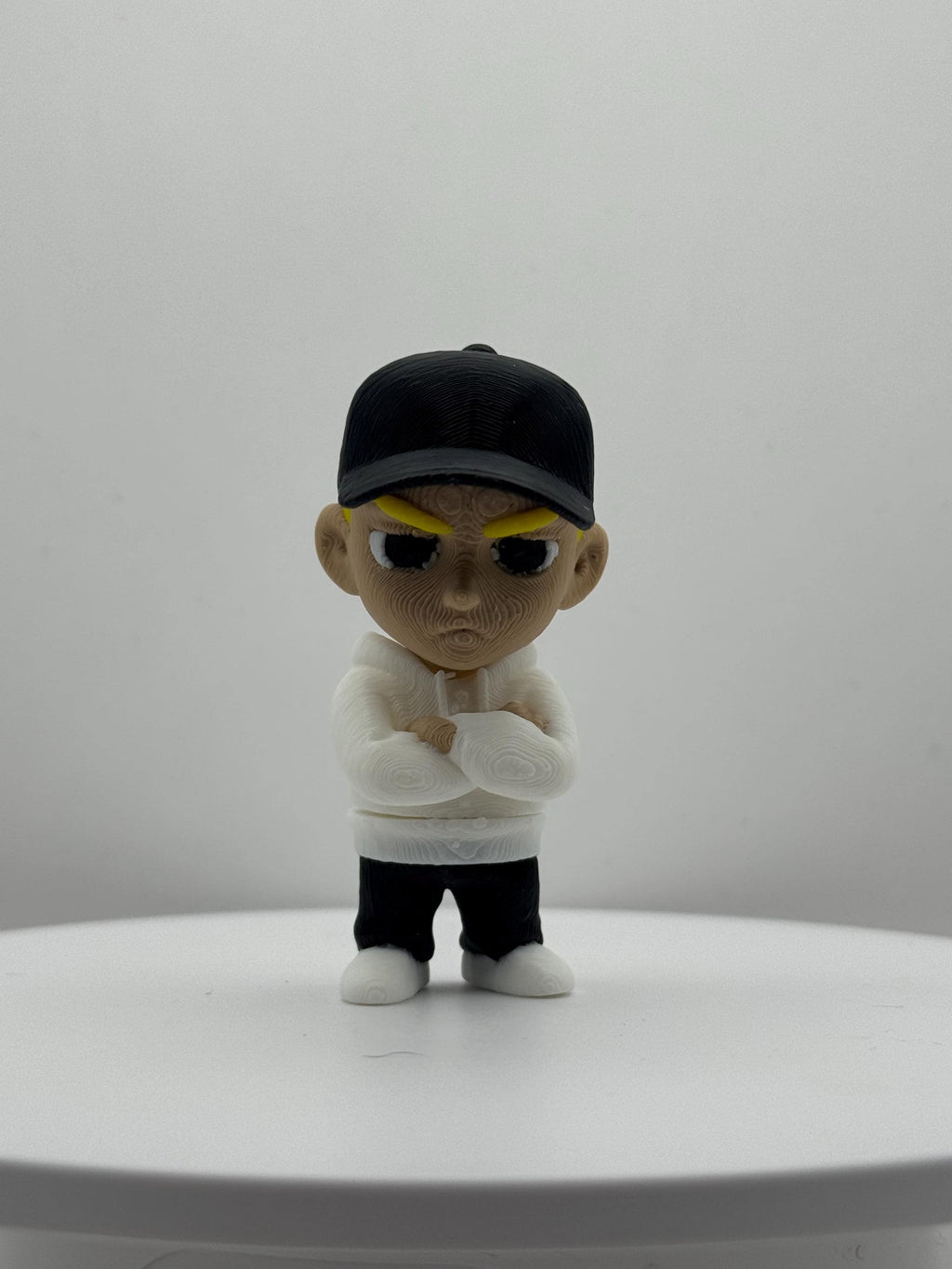 Marshall Mathers-Inspired Flexi Figurine | Hip Hop Desk Toy | Poseable Rapper Fidget | Music Fan