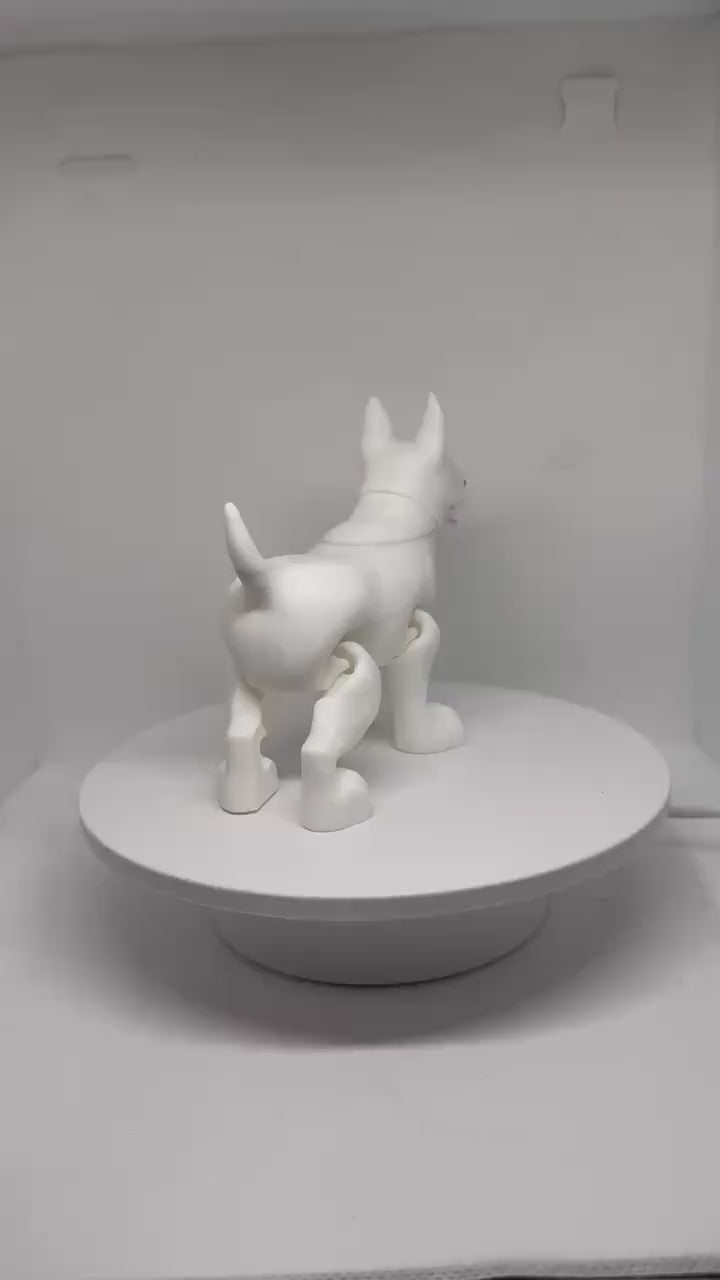 Bull Terrier Flexi Figurine | Dog Desk Toy | Articulated Pet Fidget | Dog Lover Gift