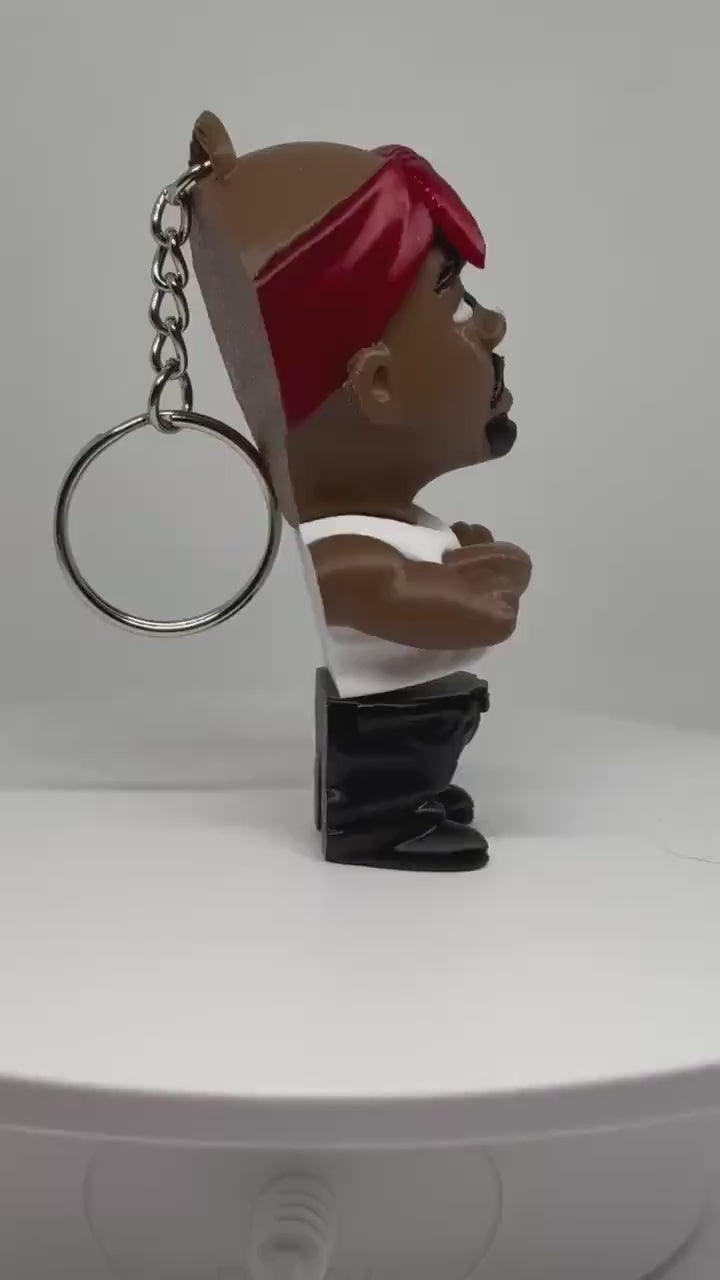 Tupac-Inspired Flexi Figurine | Hip Hop Desk Toy | Poseable Rap Icon Fidget | Music Fan Gift