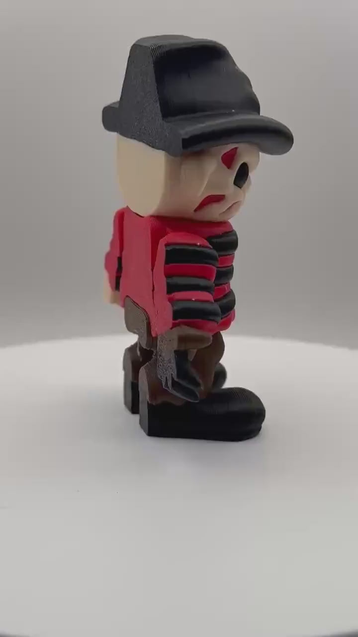 Flexi Freddy Krueger Figurine – 3D Printed Horror Collectible