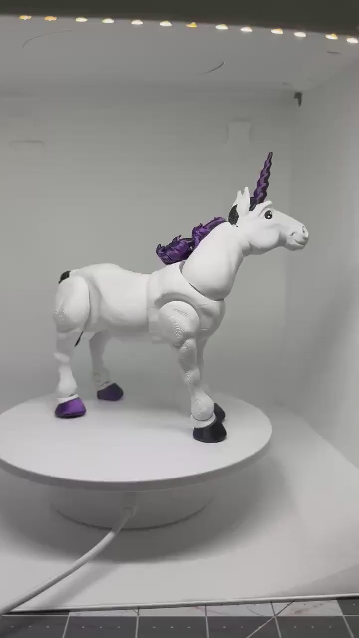 Unicorn Flexi Figurine | Fantasy Desk Toy | Poseable Magical Fidget | Unicorn Lover Gift