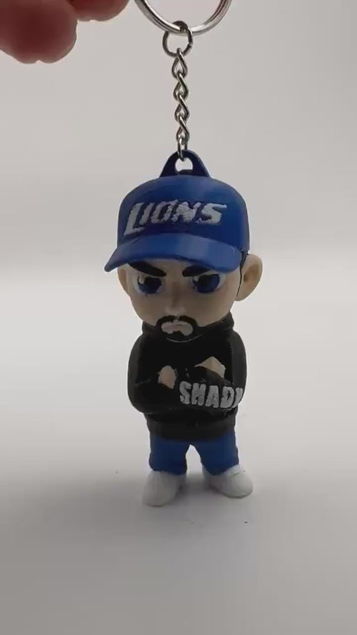 3D Printed Flexi Slim Shady Keychain: Poseable Eminem Figurine