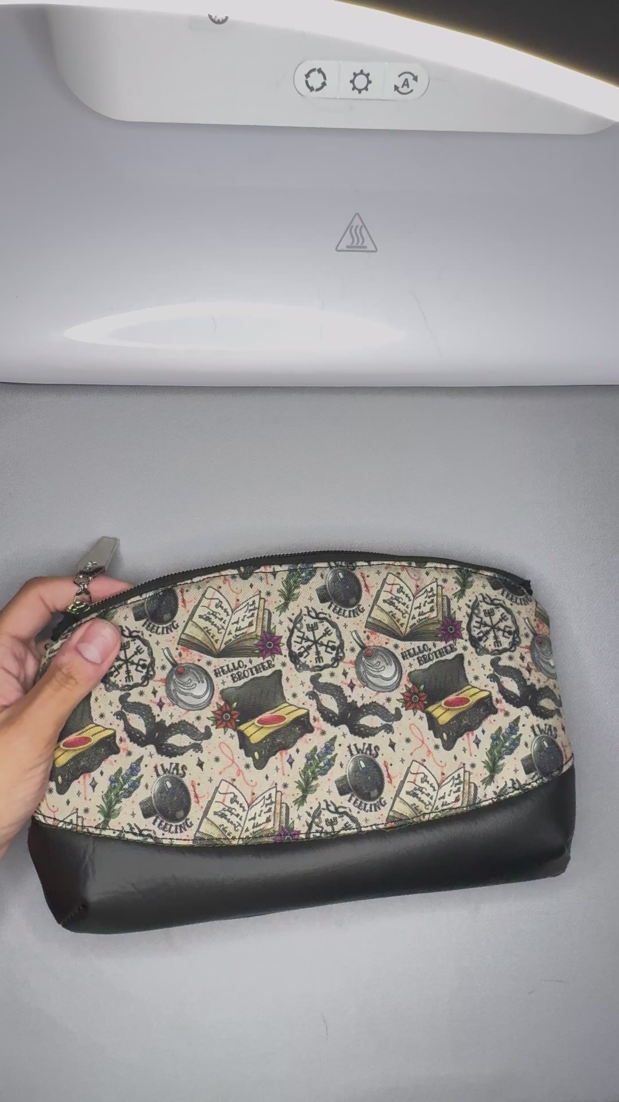 Vampire Diaries Makeup Bag Salvatore Brothers “Hello Brother” Cosmetic Pouch